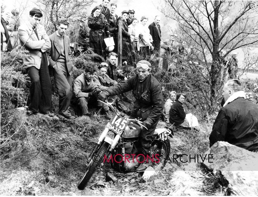 Goldie 13 
 John Draper, BSA legend, during the 1958 Scottish Six Days Trial. 
 Keywords: BSA, Gold Star, Mortons Archive, Mortons Media Group