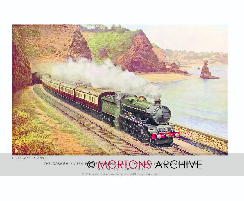 SUP - 1934 July 4-6-0 Loco 6018 King Henry South Devon Coast 
 4-6-0 Loco No. 6018 King Henry - South Devon 
 Keywords: Big Four Locomotives, Mortons Archive, Mortons Media Group Ltd, Supplement, The Railway Magazine