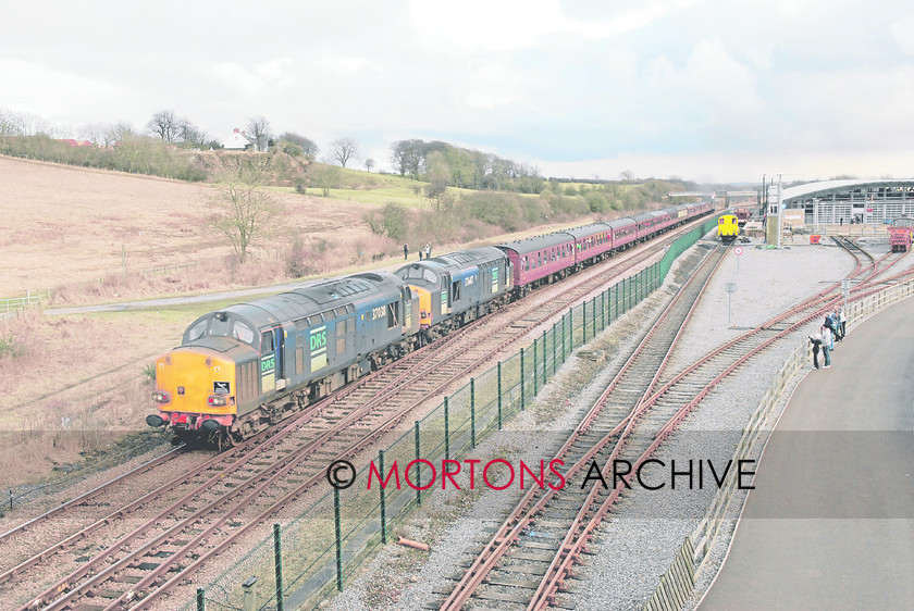 2x37 Shildon 
 DRS Class 37 Nos 37038 and 37607 pass the Locomotion Mueeum at Shildon 
 Keywords: Heritage Railway, Mortons Archive, Mortons Media Group