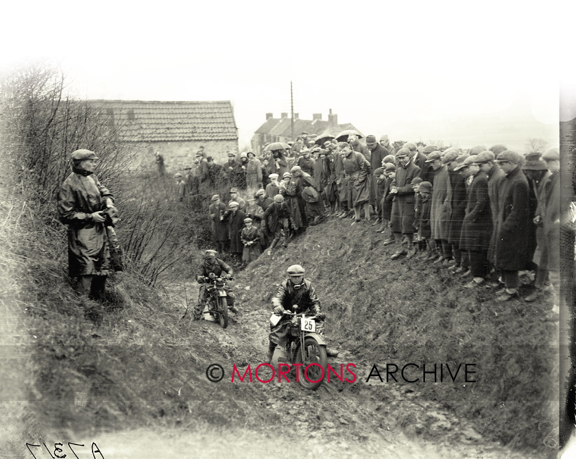 053 glass plates 01 
 The Kickham Memorial Trial, 1927 - Doynton Hill displayed some tricky riding conditions, particulary near the top, where J Douglas (Douglas) 
 Keywords: 2015, Glass plate, March, Mortons Archive, Mortons Media Group Ltd, Straight from the plate, The Classic MotorCycle, Trials