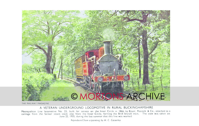 SUP - 1946 Jan Feb Underground Loco No 23 in Rural Bucks 
 Underground Loco No. 23 
 Keywords: Big Four Locomotives, Mortons Archive, Mortons Media Group Ltd, Supplement, The Railway Magazine