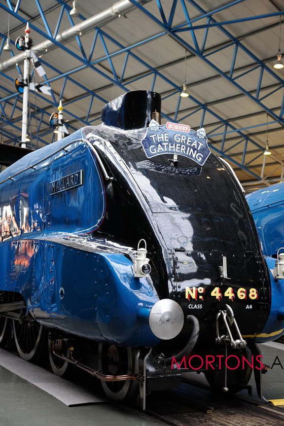 JOE 9848 
 The Great Gathering - A4s - Railway Museum, York, July 2013 
 Keywords: Joe Dick, Mallard, Mortons Archive, Mortons Media Group Ltd, The Railway Magazine, Train, York