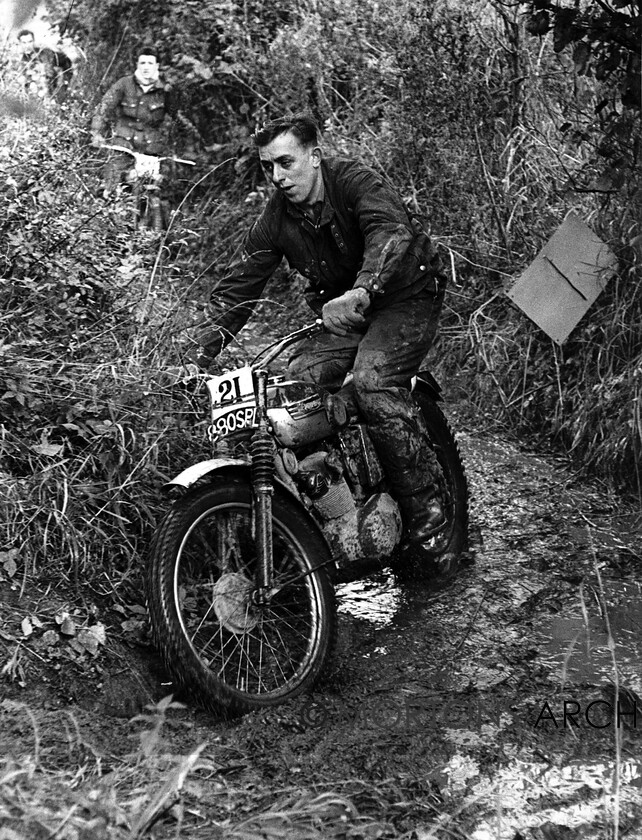 NNC-T-A-29 
 NNC T A 029 - Knut Trophy 29th October 1961 - Gordon Adsett on a 199cc Triumph 
 Keywords: Mortons Archive, Mortons Media Group Ltd, Nick Nicholls, Trials