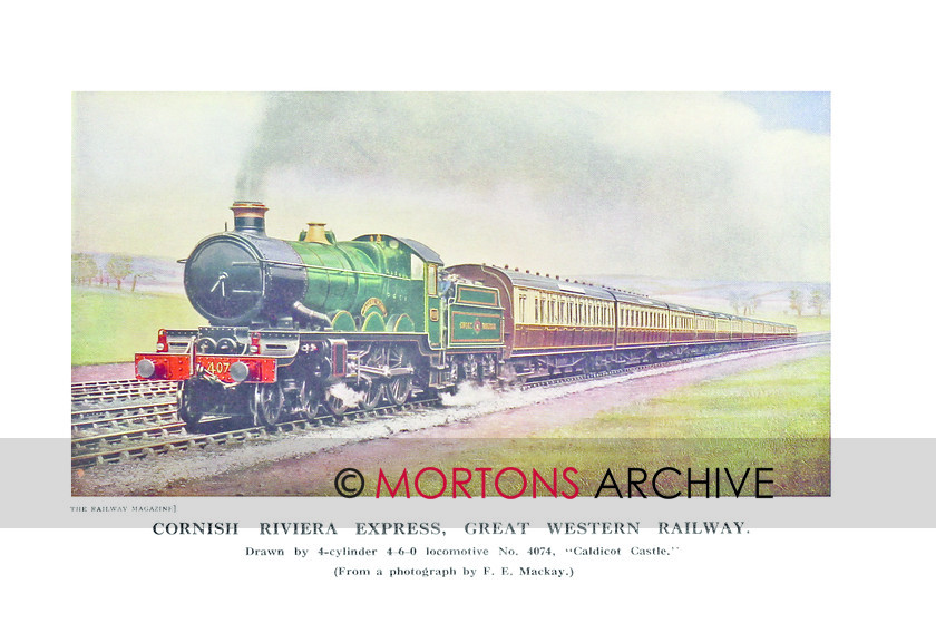 SUP - 1925 Jan 4-6-0 GWR Loco 4074 Caldicot Castle 
 GWR Loco No. 4074 Caldicot Castle 
 Keywords: Big Four Locomotives, Mortons Archive, Mortons Media Group Ltd, Supplement, The Railway Magazine