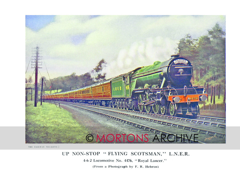 SUP - 1929 Jan LNER 4-6-2 Loco 4476 Royal Lancer - Flying Scotsman 
 LNER 4-6-2 No. 4476 Royal Lancer - Flying Scotsman 
 Keywords: Big Four Locomotives, Mortons Archive, Mortons Media Group Ltd, Supplement, The Railway Magazine