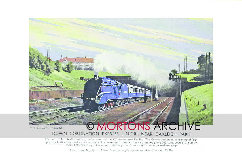 SUP - 1938 Jan LNER Coronation Express Loco 4490 Empire of India 
 LNER Coronation Express Loco No. 4490 - Empire of India 
 Keywords: Big Four Locomotives, Mortons Archive, Mortons Media Group Ltd, Supplement, The Railway Magazine