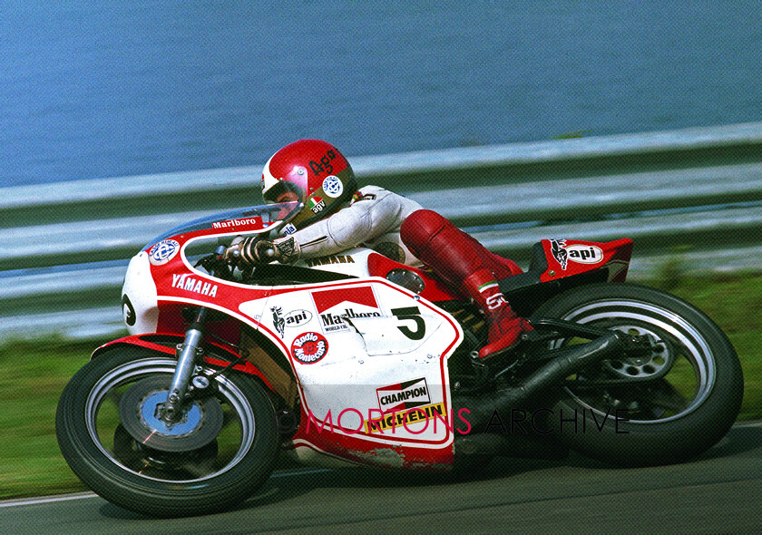 Agostini-049 
 From the Nick Nicholls Collection - Giacomo Agostini 750 Yamaha at Mallory Park 11 September 1976.