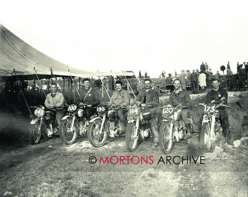 046-Murry-Walker-01 
 Murray (number 120) on his 500T at the 1949 ISDT. He won a gold medal. 
 Keywords: Mortons Archive, Mortons Media Group, October 2011, The Classic MotorCycle