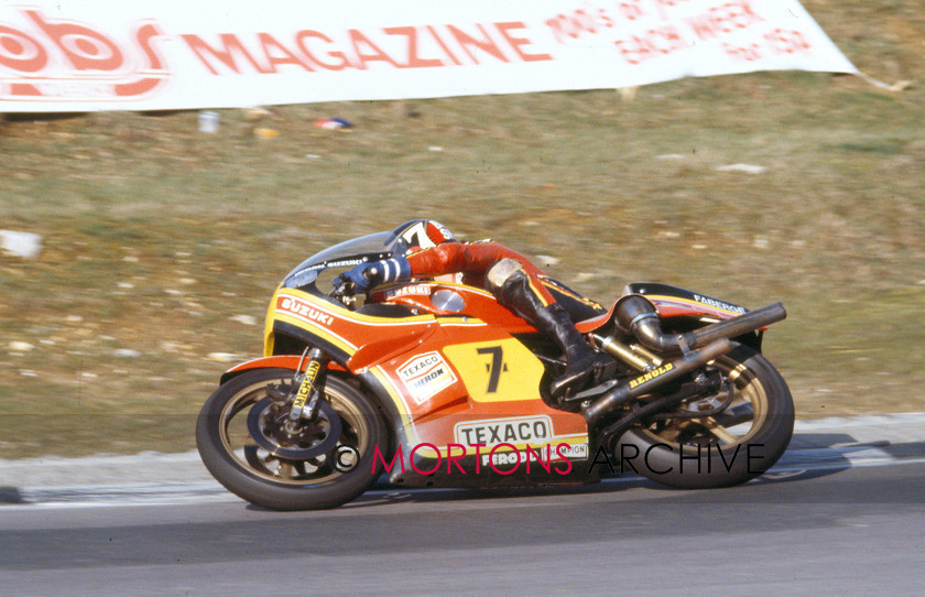 NNC 07 11 11 026 
 NNC 07 11 11 026 - Barry Sheene on a 680 Suzuki 
 Keywords: 1979 GB v US, Brands Hatch, Mortons Archive, Mortons Media Group, Nick Nicholls