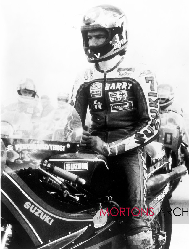 BS0000005 
 Barry Sheene, Suzuki. 
 Keywords: Barry Sheene, Mortons, Mortons Archive, Mortons Media Group