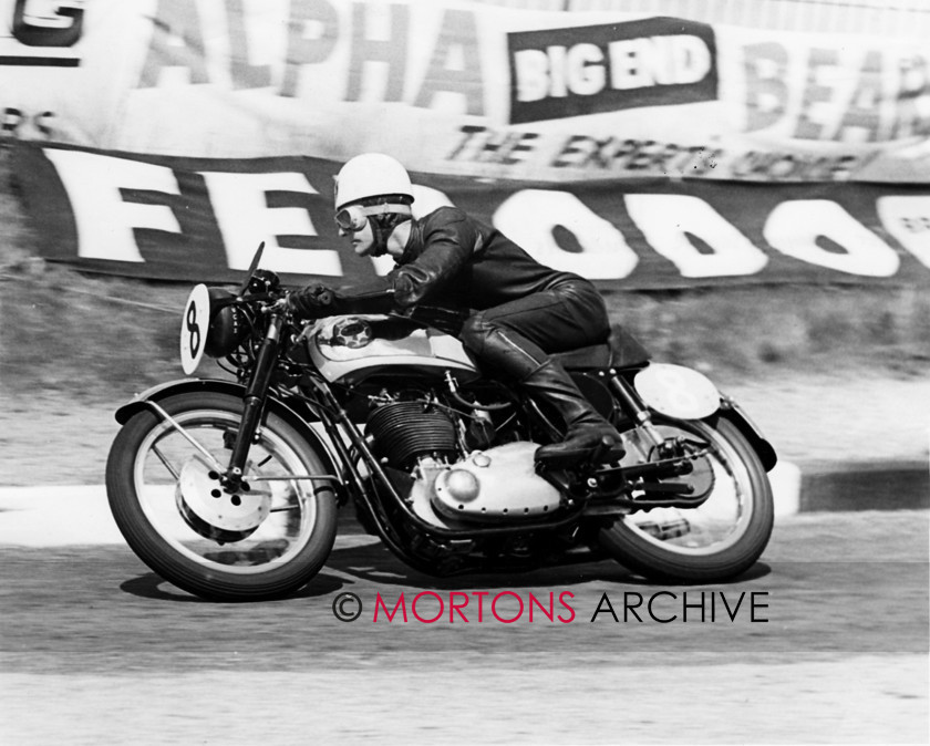 Goldie 12 
 Double (Junior/Senior) 1956 Clubman winner Bernard Codd, aboard his smaller mount. 
 Keywords: BSA, Gold Star, Mortons Archive, Mortons Media Group