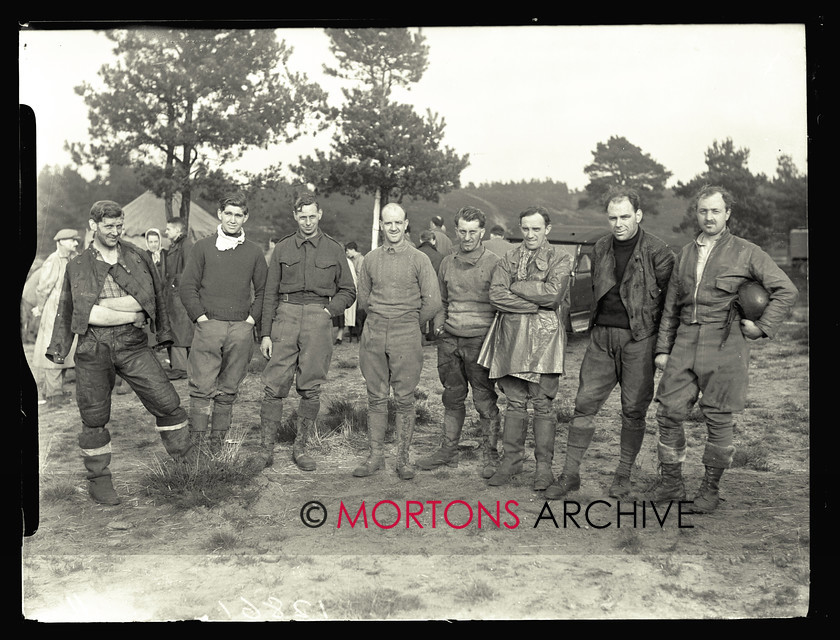 053 SFTP 2 
 The Sunbeam point-to-point 1948 a line up of some of the riders stopping for a press shot. 
 Keywords: 2014, December, Glass plates, Mortons Archive, Mortons Media Group Ltd, The Classic MotorCycle