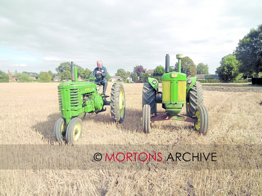 JD 0725 
 John Deere tractors on show at the Newark Vintage Tractor and Heritage Show