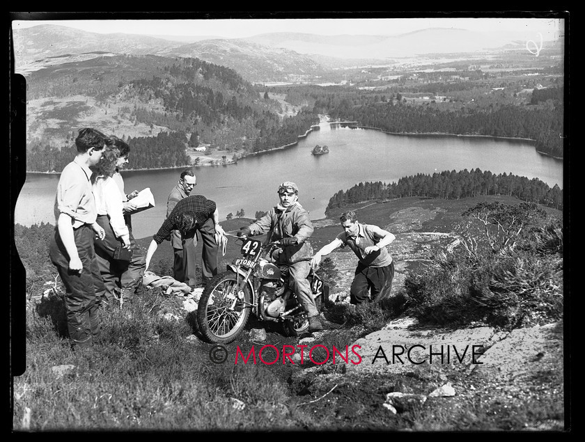 15199-11 
 1953 Scottish Six Days Trial (SSDT). Experienced trials star Ted Breffitt was aboard a Sun - he earned a first class award. 
 Keywords: 15199-01, 1953, 6 day trial, glass plate, may 1953, Mortons Archive, Mortons Media, scottish, Straight from the plate, The Classic Motorcycle, trial, 15199-02, 15199-03, 15199-04, 15199-05, 15199-06, 15199-07, 15199-08, 15199-09, 15199-10, 15199-11, 15199-12, 15199-13