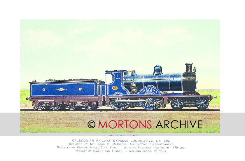 SUP - 1899 Oct CR Express Loco 766 
 Caledonian Railway: Dunalastair 4-4-0 
 Keywords: Big Four Locomotives, Mortons Archive, Mortons Media Group Ltd, Supplement, The Railway Magazine