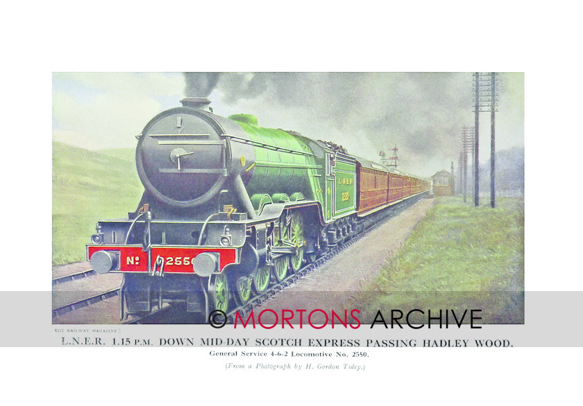 SUP - 1925 Aug LNER 4-6-2 Loco 2550 
 LNER Scottish Express 4-6-2 No. 2550 
 Keywords: Big Four Locomotives, Mortons Archive, Mortons Media Group Ltd, Supplement, The Railway Magazine