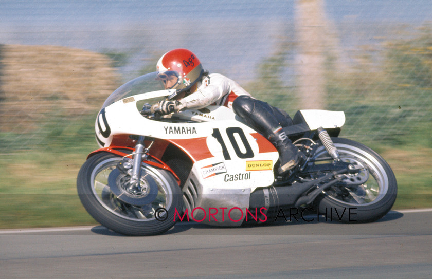 NNC 07 02 12 001 
 NNC 07 02 12 001 - Giacomo Agostini on a 750cc Yamaha at Mallory Park 1974 
 Keywords: Giacomo Agostini, Mortons Archive, Mortons Media Group, Nick Nicholls, Yamaha