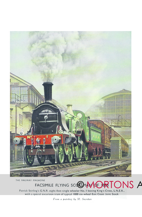 SUP - 1939 Jan GNR Facsimile Flying Scotsman 1888 
 GNR No. 1888 Flying Scotsman 
 Keywords: Big Four Locomotives, Mortons Archive, Mortons Media Group Ltd, Supplement, The Railway Magazine