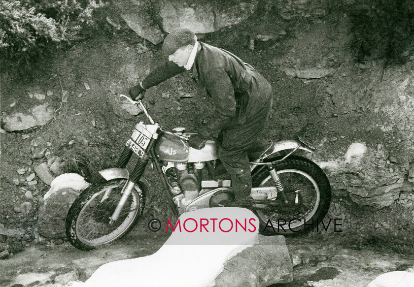 NNC-T-A00065 
 NNC T A 065 - Victory Trial March 1963, Mick Andrews on a 347cc AJS 
 Keywords: Mortons Archive, Mortons Media Group Ltd, Nick Nicholls, Trials