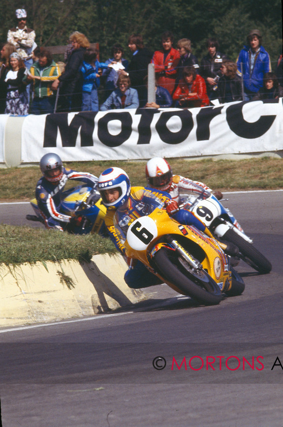 0019 
 Post TT Mallory Park, 11.06.1978 - No. 6 Steve Parrish, No. 9 John Williams and John Woodley all riding 750 Yamahas 
 Keywords: 1978, June, Mallory Park, Mortons Archive, Mortons Media Group Ltd, Nick Nicholls, Post TT