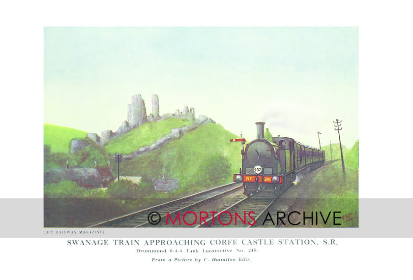 SUP - 1932 July 0-4-4 Tank Loco 245 Corfe Castle 
 0-4-4 Tank Loco No. 245 Corfe Castle 
 Keywords: Big Four Locomotives, Mortons Archive, Mortons Media Group Ltd, Supplement, The Railway Magazine