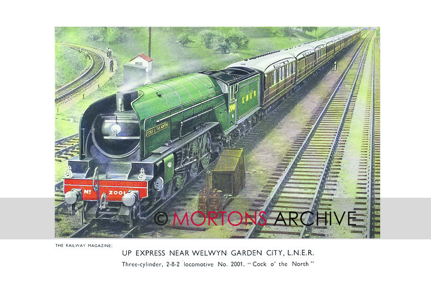 SUP - 1935 Jan LNER 2-8-2 Loco 2001 Cock O the North 
 LNER 2-8-2 Loco No. 2001 Cock o the North 
 Keywords: Big Four Locomotives, Mortons Archive, Mortons Media Group Ltd, Supplement, The Railway Magazine