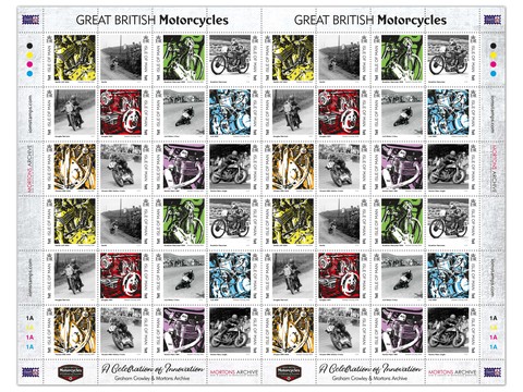 Isle of Man Post Office - Great British Motorcycles Stamp Collection